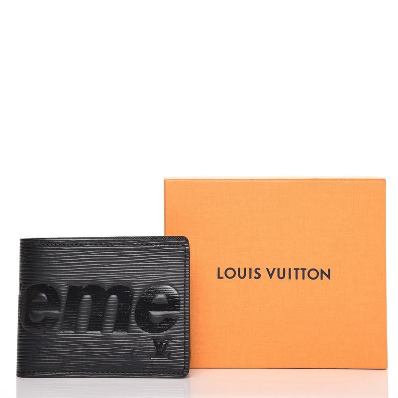 Louis Vuitton x Supreme Slender Wallet black/red