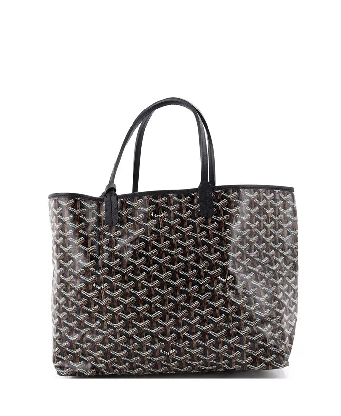 Goyard Pm Saint Louis Tote Coated Canvas - Black SALE
