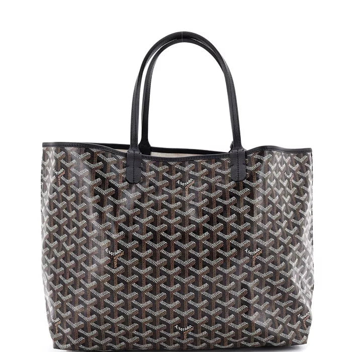 Goyard Pm Saint Louis Tote Coated Canvas - Black SALE