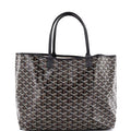 Goyard Pm Saint Louis Tote Coated Canvas - Black SALE