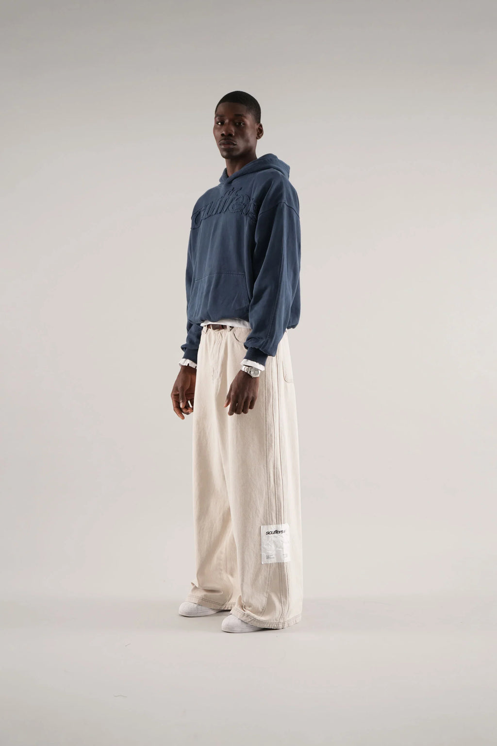 Raw Blue Scuffers Hoodie Y2K TRENDING