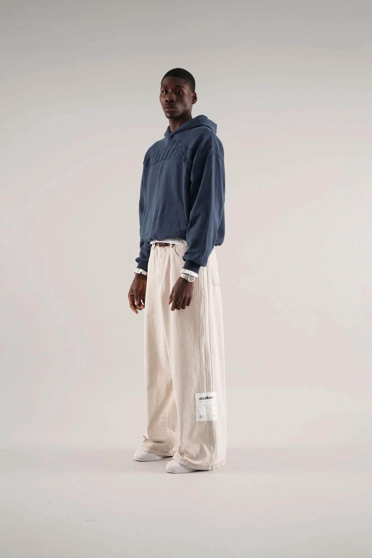 Raw Blue Scuffers Hoodie Y2K TRENDING