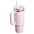 Stanley 40 oz Stainless Steel H2.0 FlowState Quencher Tumbler Pink Sugar Spider Webs TRENDING