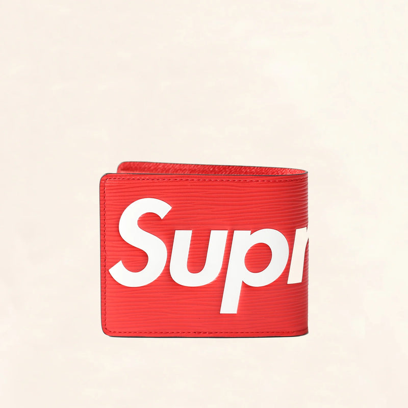 Louis Vuitton x Supreme Slender Wallet black/red