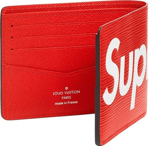 Louis Vuitton x Supreme Slender Wallet black/red